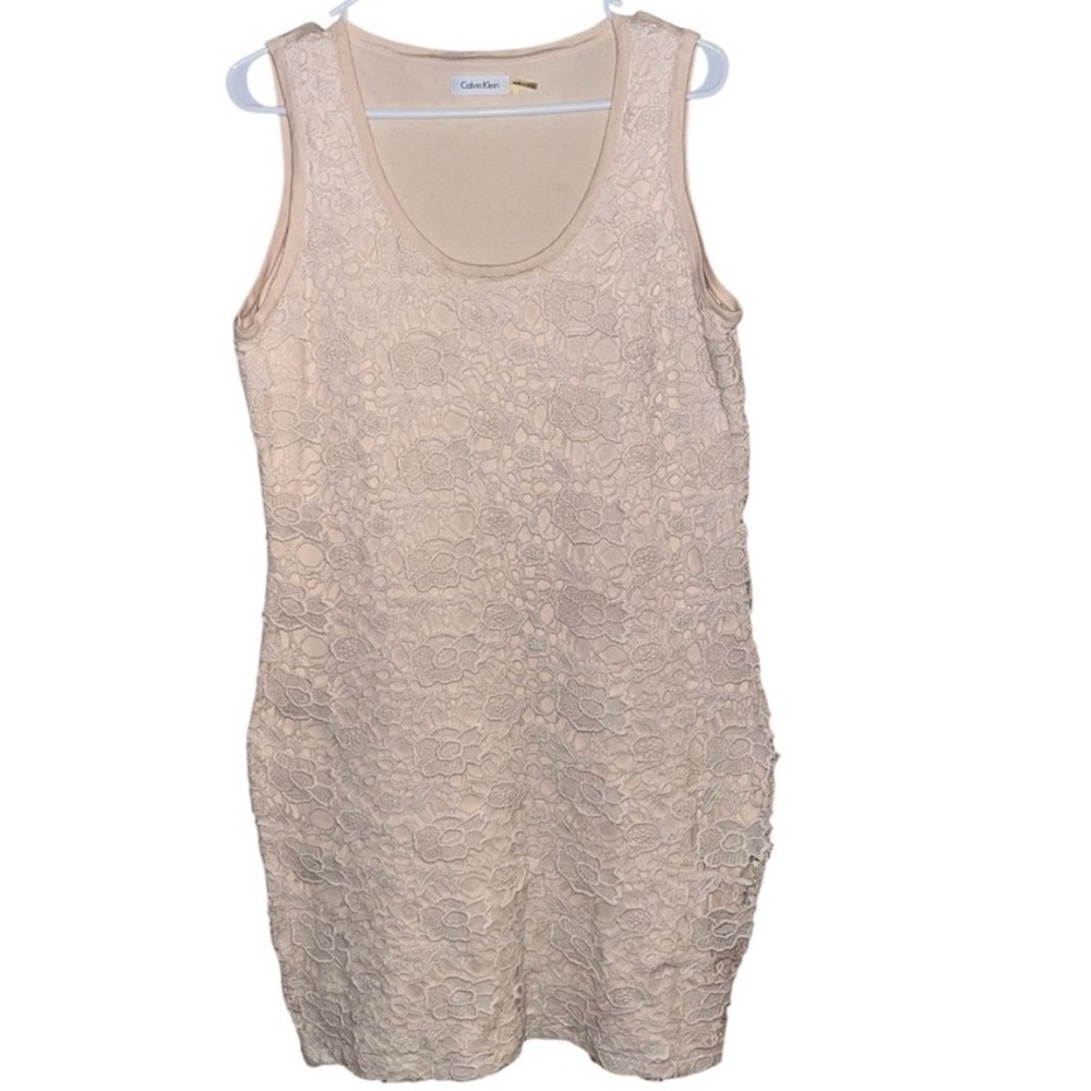 Calvin Klein Cream Lace Dress